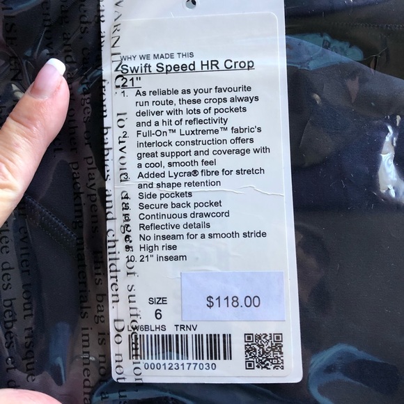 Lululemon Athletica Swift Speed HR Crop 21” - Picture 8 of 11